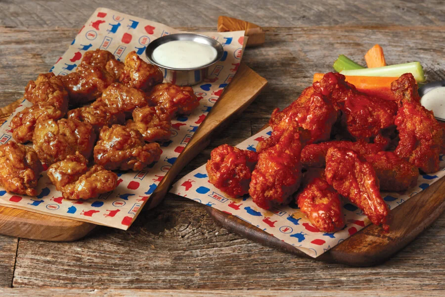 Chicken wings at Kelseys